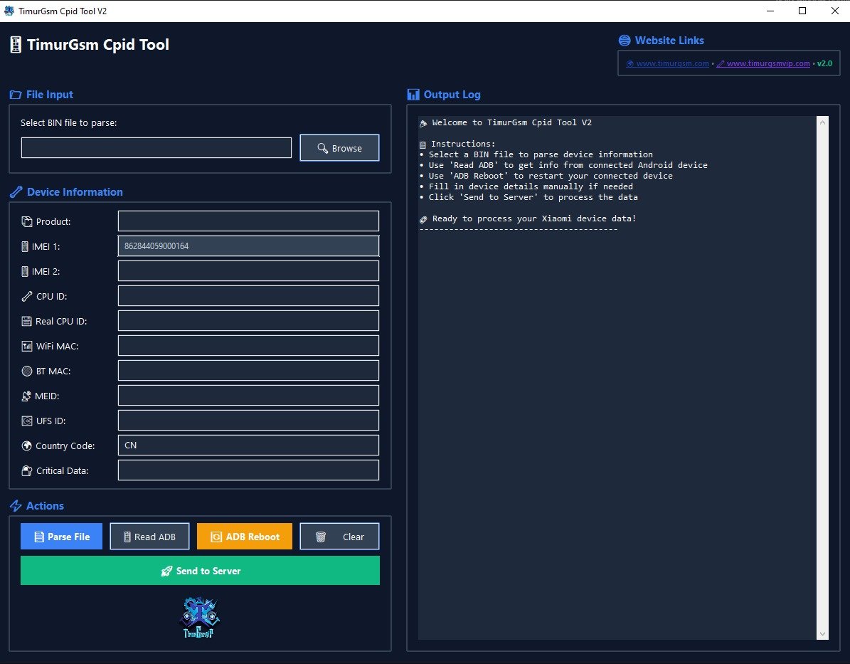 TimurGsm Xiaomi Cpid Tool